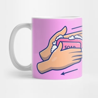 Washing hand cartoon 9 Mug
